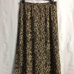 Leopard Print Skirt - Petite